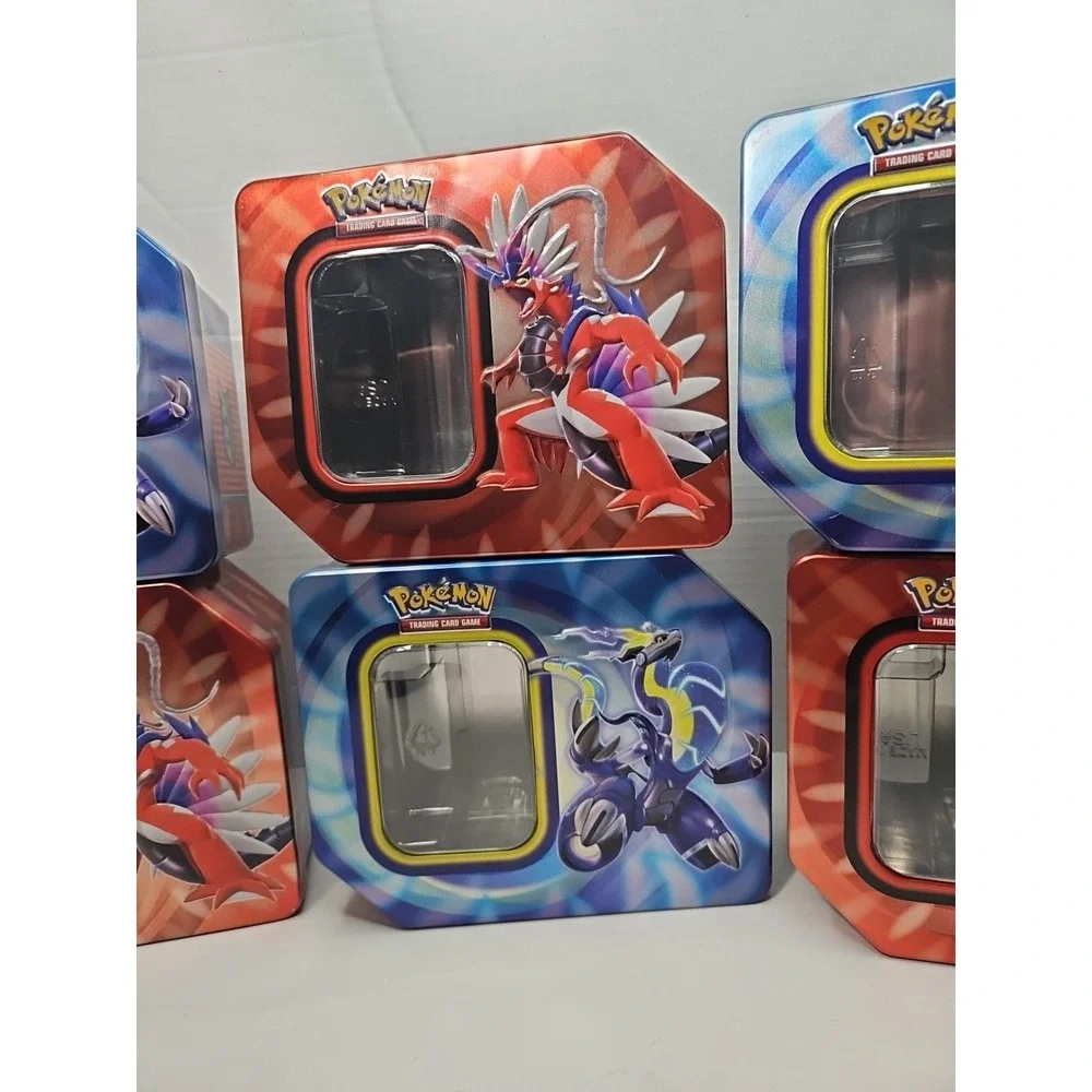 6 Empty Pokémon Card Game Tins‎ - TINS ONLY, NO CARDS TCG With Booster Insert Ex